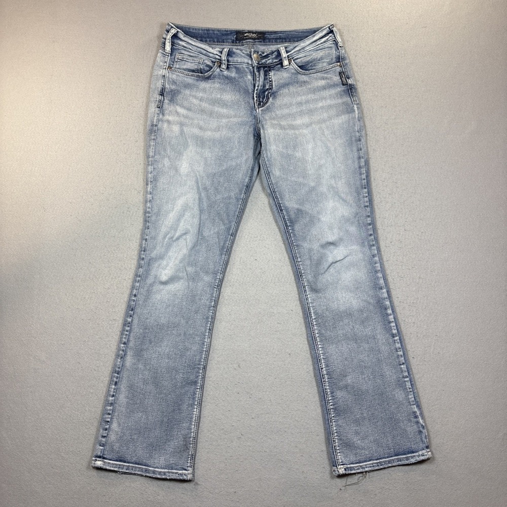 Silver Jeans Co Suki Slim Boot Jeans Womens 29x31 Blue Denim Mid Rise Stretch
